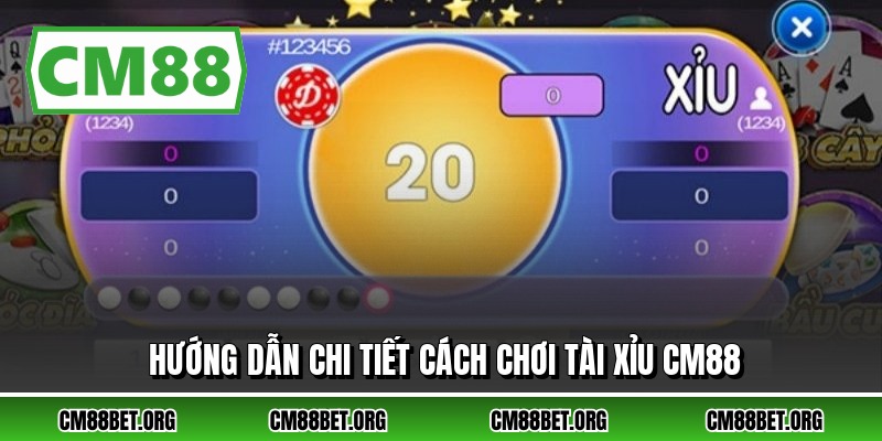 Hướng dẫn chi tiết cách chơi tài xỉu CM88