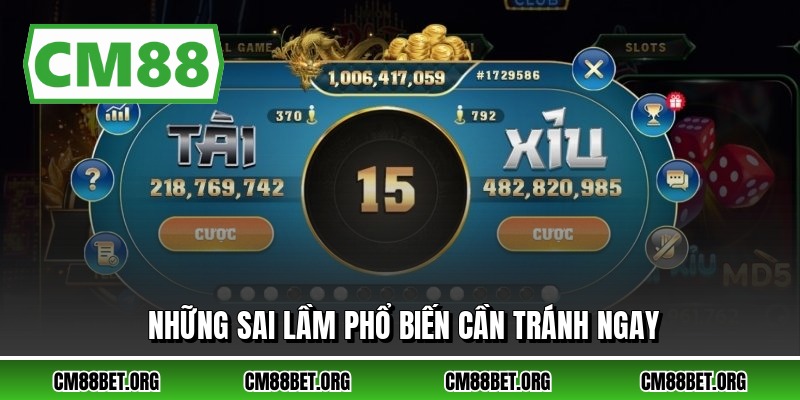 Những sai lầm phổ biến cần tránh ngay