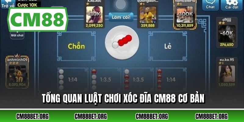 Tổng quan luật chơi xóc đĩa CM88 cơ bản